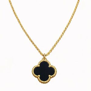 18K Gold Black Clover Necklace (2002)